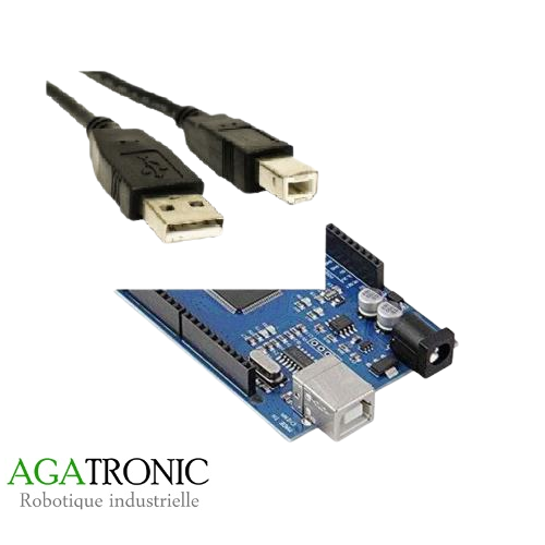 Câble arduino USB 1.5 MÈTRE - Agatronic 20,00 DH