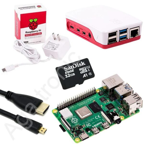 Kit Raspberry Pi 4 Modèle B 8 GB - Agatronic 1.700,00 DH