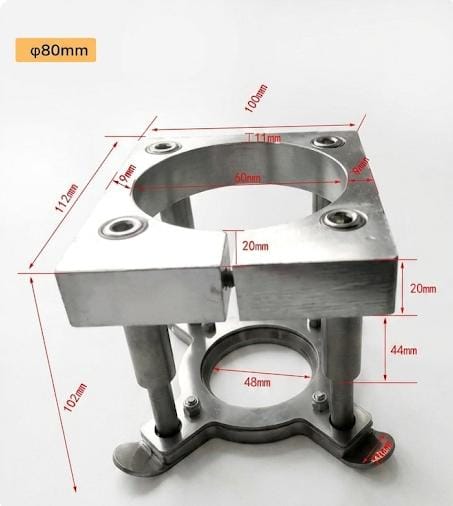 Support de Plaque de Pression Automatique pour Broche CNC (Ø 80 mm)